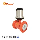 Electro Meter Battery Type Electro Magnetic Flow Meter For Liquid Solid Electrical Conductivity Measure