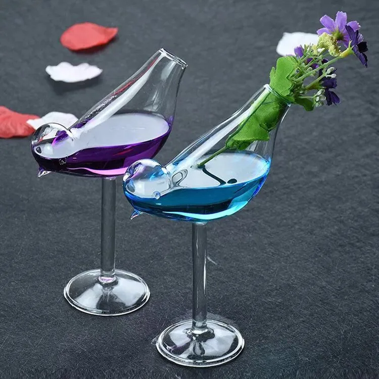 Bird Shaped Glass Wine Cup Whiskey Glasses Cocktail Wine Drinking Tumbler 200mL 