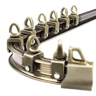 Sliding Classical Hospital Mini Ceiling Mount Curved Aluminum Curtain Track Rail With Sliding Runners