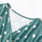 Mother Short Sleeve Polka Dot Print Dress For Mommy And Me Matching Outfits Dress Mother Daughter Matching Dress