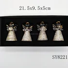 Wedding Valentine's Day Decoration Hanging Factory Direct Sale Christmas Wedding Valentine's Day Decoration Mini Hanging Glass Angel With Wings
