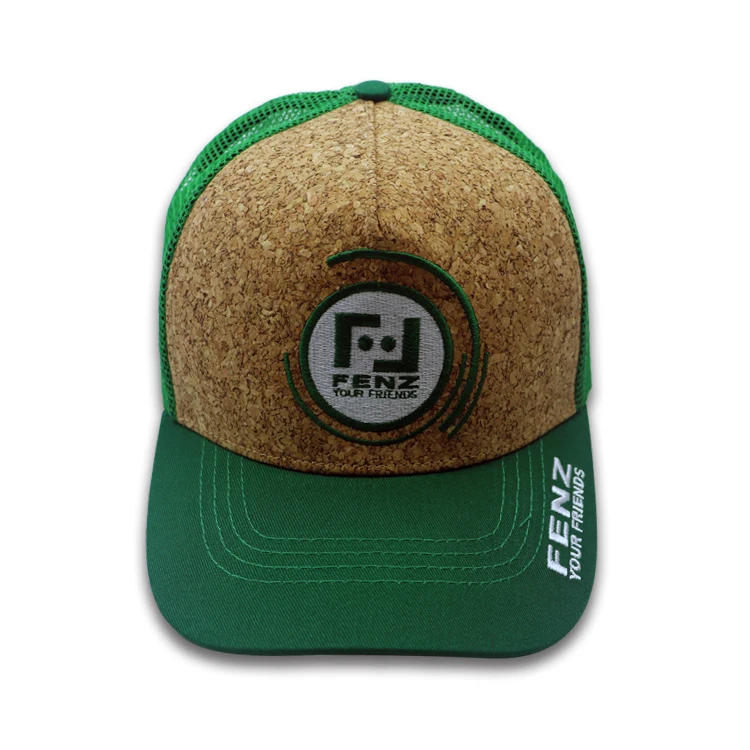 Structured Plain Color Hemp Trucker Cap 