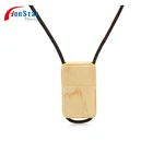 Bamboo Usb Drive OEM 2gb 4gb 8gb 16gb Wood Bamboo Lanyard Usb 2.0 3.0 Rectangle Flash Drive With Necklace