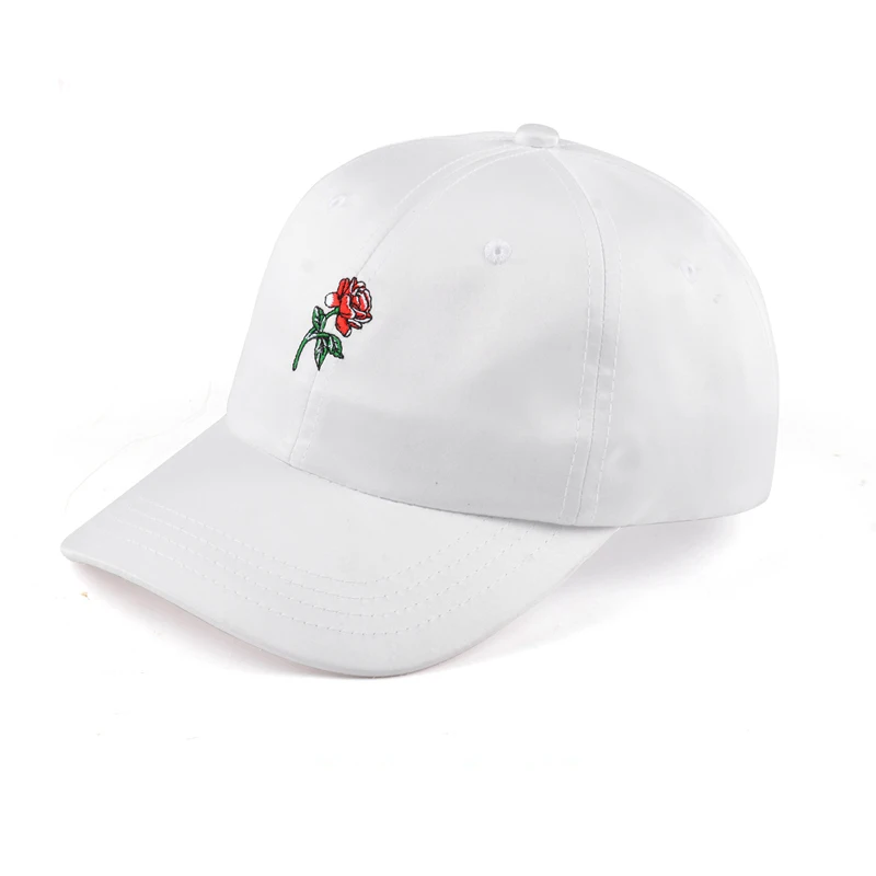 Aung Crown Satin Dad Hats Rose 