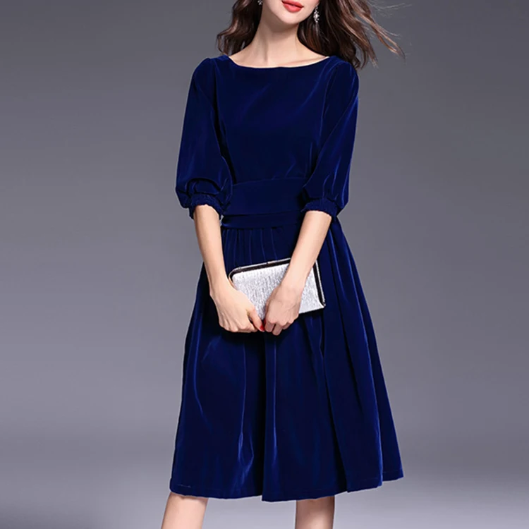 Royal Blue Velvet Dresses,Beautiful ...