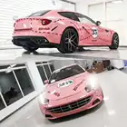 Color Wrap High Glossy Crystal PVC Self-adhesive Pink Color Car Turning Wrap Car Vinyl Wrap