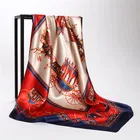 Silk Scarves Scarves 2019 Top Quality Decoration Fashion Digital Printing Silk Square Scarves Foulard Soie
