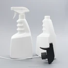 Mist Bottle 750ml Plastic HDPE Rectangle Chemical Fine Mist Trigger Spray Bottle