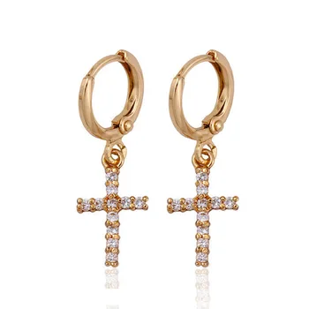 23503 Newest design top quality 18k gold color earring jewelry