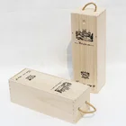 Wooden Sublimation Blank Wood Wine Box Wooden Craft Box With Hardboard Cover