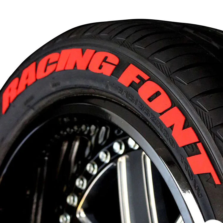 Racing Tyre Car Wall Sticker NE114 Stylish Vinyl Decal Vehicle Transfer 