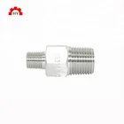ASME B16.11 stainless steel 304 3000 lb reducing male threaded hex head long nipple
