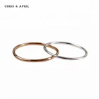 High quality pure silver round rings for women