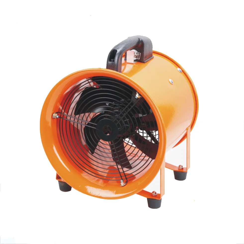 Portable Industrial Ventilator Axial Extractor Fan 250mm 10" With 5m Duct Garage 