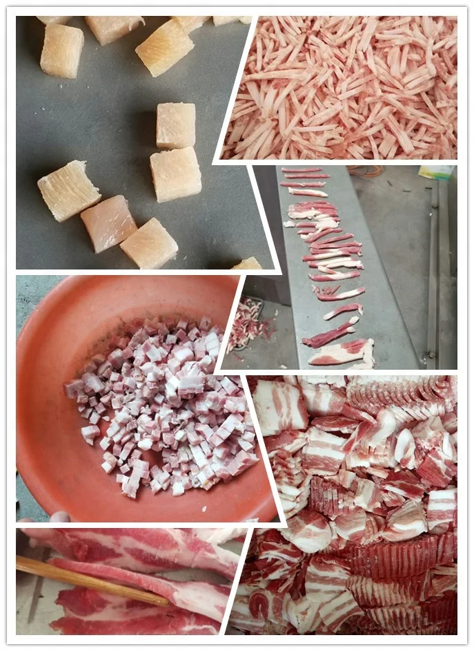 Super Performance Meat Dicer Commercial Frozen Meat Cutting Machine Cutter Customizable Size Fish Slicer Meat Slicing Machine details