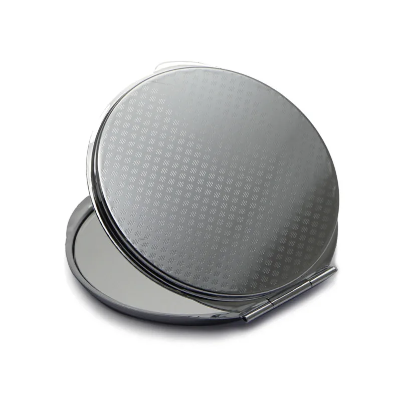 Unionpromo Girls Pocket Compact round Cosmetic Mirror with Lighted Double Sides