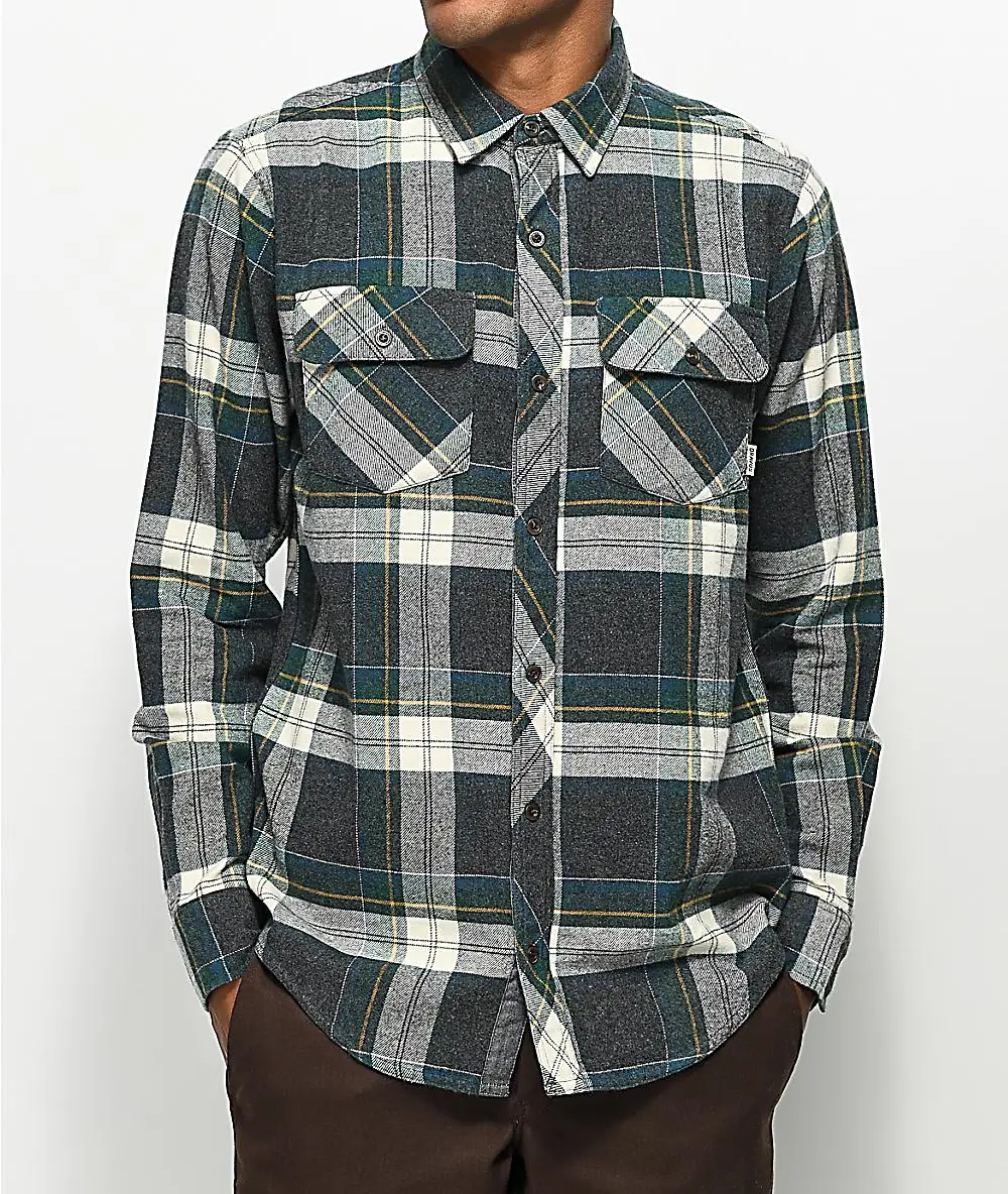 Oem Custom Plaid Flannel Shirt Men 
