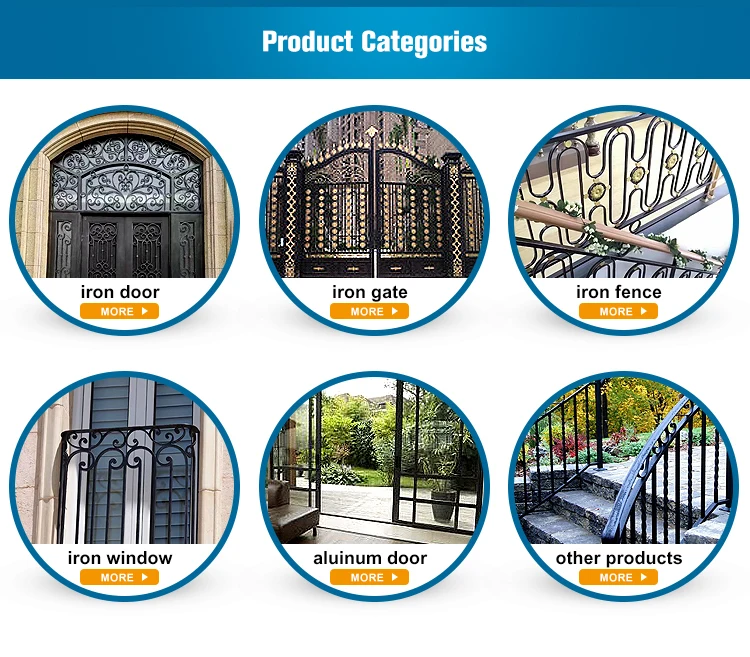 Attractive price new type house iron gate design