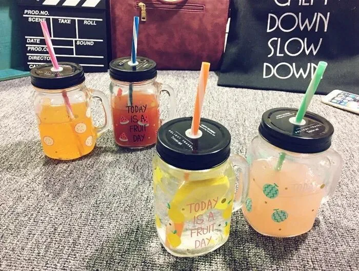 HOT SALE wholesale glass candy jar storage glass jar with metal lid mason jar for food