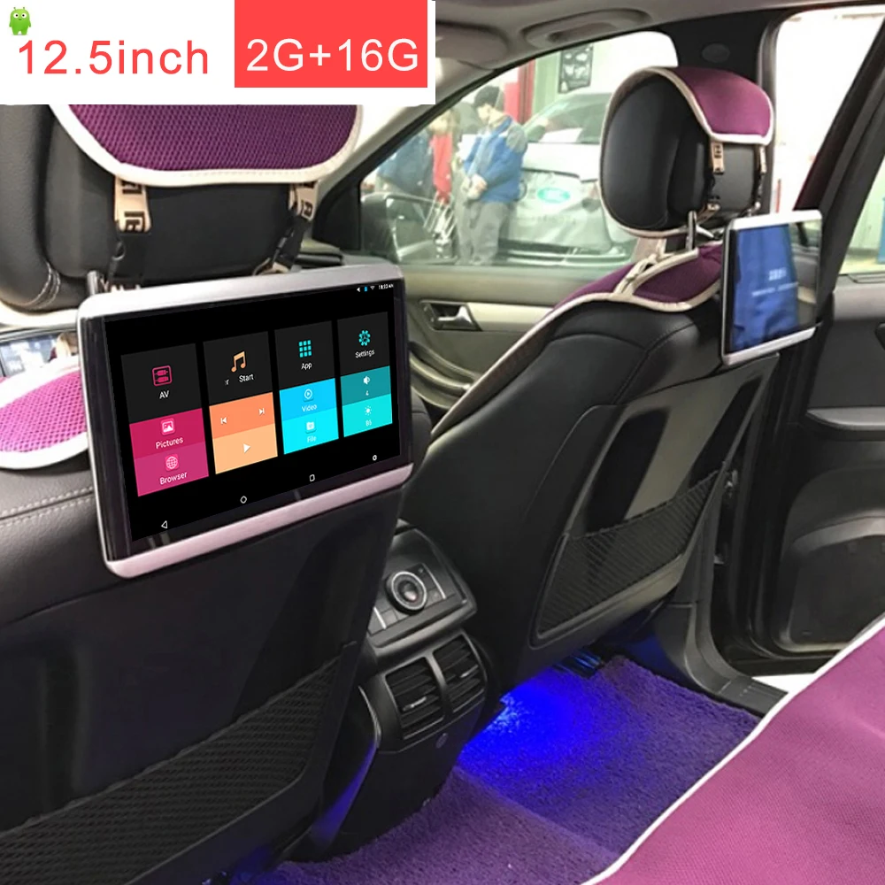 12 5 Inch Android 6 0 10 0 Lcd Screen Car Headrest Monitor 1920 1080 Buy 12 Inch Car Lcd Monitor Back Seat Car Tv With Internet Lcd For Car Product On Alibaba Com