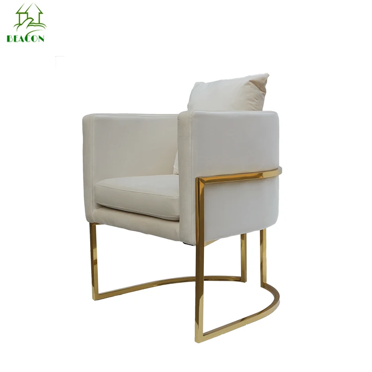 accent chair rose gold