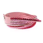 Fashion Jewelry Handmade Fashionhandmade 2019 Fashion Jewelry Handmade Colorful Rhinestone Bling Wrap Crystal Bracelet Leather Bracelet