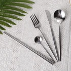 Cutlery Set Cutlery Stainless Steel Cutlery Set 304 Chopsticks Silver Cutlery