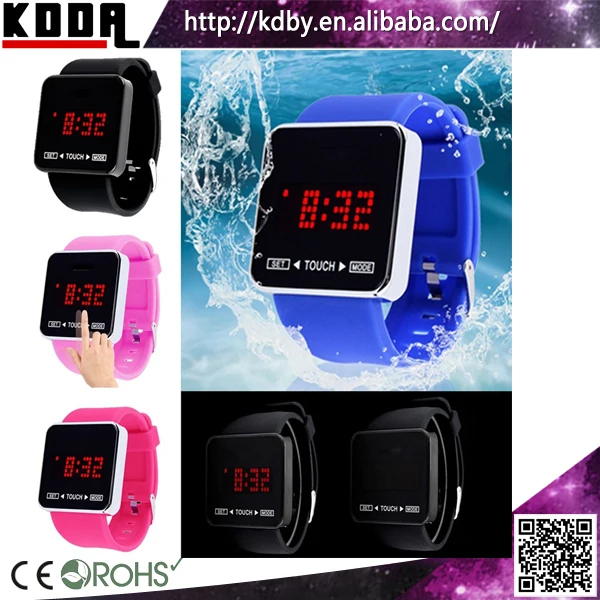 Wholesale Oem Square Best Wrist Watch Touch Screen Sports Watch Lighters Digital LED Bistec Watch Price