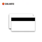 Pvc Blank Card Sunlanrfid Custom 13.56MHz ISO 7816 Smart Card FM4442 Chip Blank Plastic PVC Rfid Prepaid Credit Card