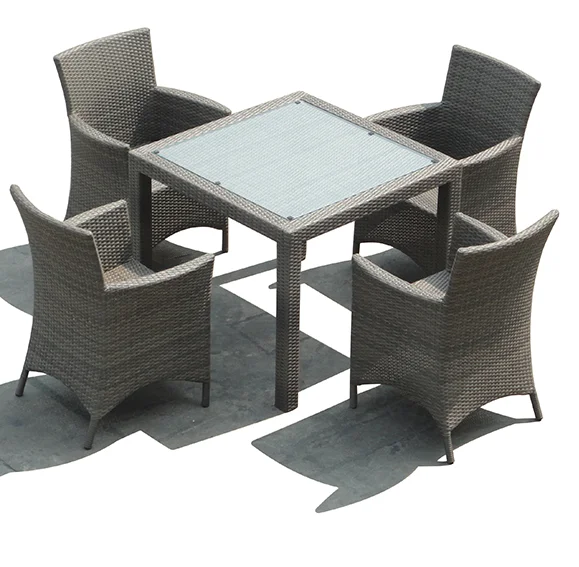 Oasis Rattan Square Seat Glass Dining Set With Cushions atelieryuwa