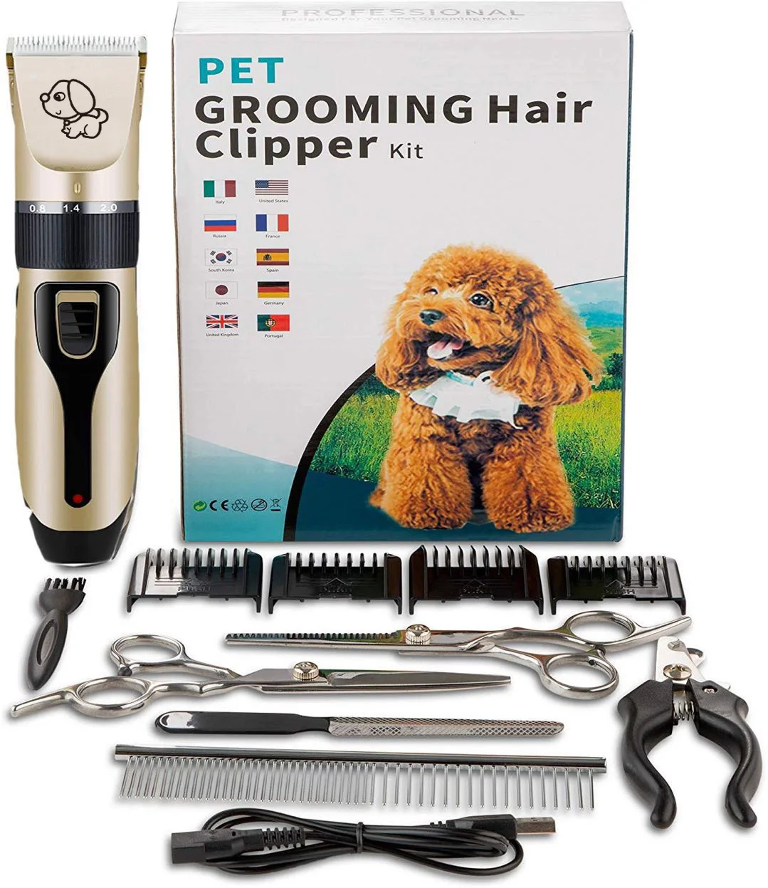 20W Electrical Dog Hair Trimmer High Power Professional Grooming Pets  Animals Cat Clipper Pets Haircut Shaver Machine Price History Review  AliExpress Seller New Ray | Pet Hair Clipper With Led Light, Professional