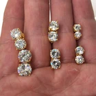 Cz Diamond Earring Silver Earring Wholesale Jewelry CZ Micro Pave Silver Diamond Earring