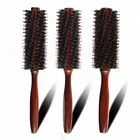 Pear Wood Wood Wooden Brush Pear Wood Round Rolling Tangle Wooden Hair Brush