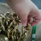 Chain Chain With Hook G70 Alloy Steel Zinc Plated Drop Forged Link Chain With Grab Hook