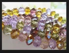 Beads For Decoration Chandelier Glass Beads Crystal Glass Rondelle Faceted Beads For Jewelry Decoration Ornament