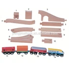 Train Set Train Wooden Railway Train Set Wooden Vehicle Toys Railway Train Set