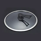 Lid With Silicone With Lid For Pan Glass Pan Lid With Long Silicone Handle And Steam Hole For Cookware