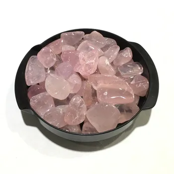 Wholesale 13~18mm pink Quartz tumbled stone fot Jewelry Making