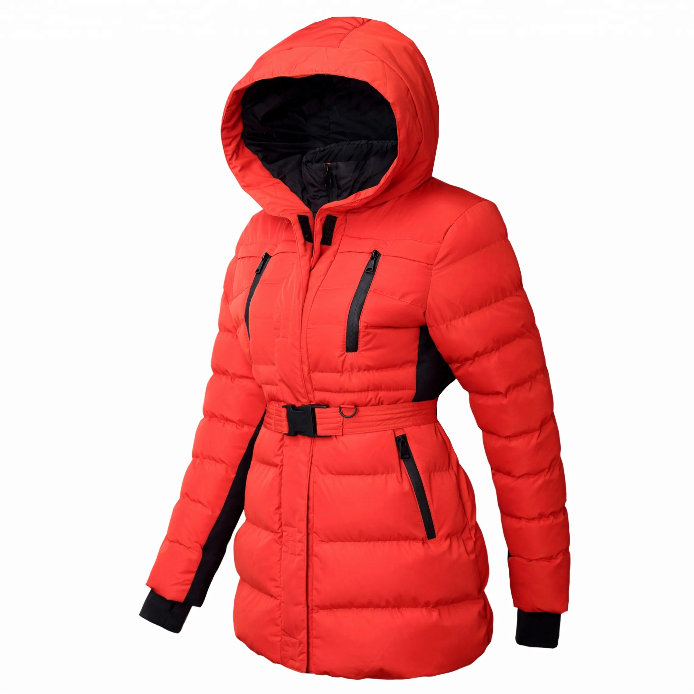 Long Coat Design Sleeve Hooded Outwear 