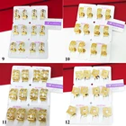 Earrings Jewelry Fashion Xuping Cheap Hoop Earrings Cubic Zircon Dubai 24k Gold Plated Jewelry Fashion Earrings For Women