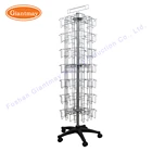 Holder Rack Gift Card Rack 56 Pockets Rotating Postcard Stand Greeting Holder Shelf Gift Card Display Rack
