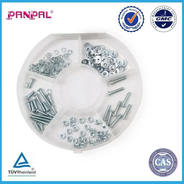 High-quality Round Five-piece Set, Including Screws, Nails, Photo Hooks of Various Specifications, and Expansion Bolts factory