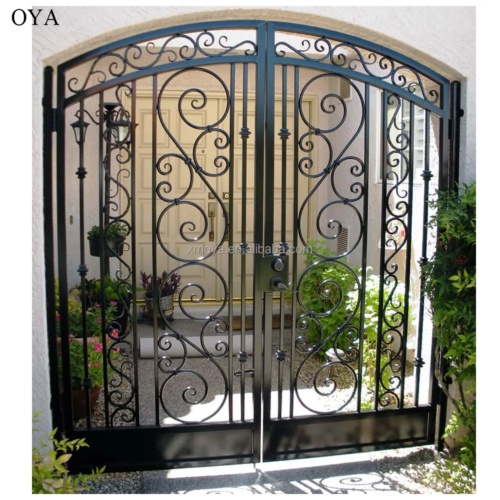 Iron Main Gate Simple Designs Gate View Iron Gate Design Oya Product Details From Xiamen Ouya Industry And Trade Co Ltd On Alibaba Com