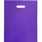 Bags Bag And Glossy Plain Pink And Purple Color 12x15 Inches Plastic Merchandise Shopping Bags/die Cut Bags
