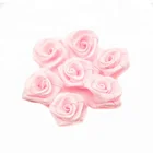 Wedding Decorative Flowers Festive Satin Bows Mini Ribbon Roses For Wedding