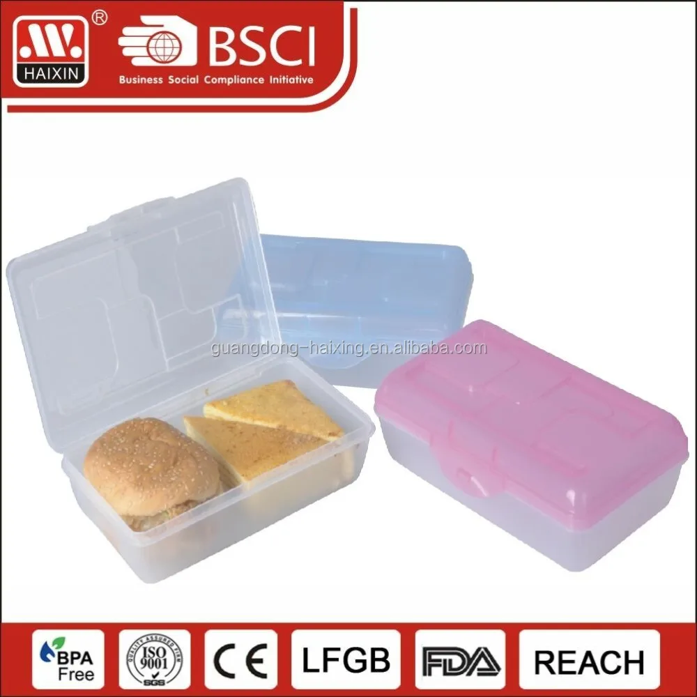 Chinese supplier food packing containers plastic toasted bread/sandwiches/pizza storage keeper box for afternoon tea