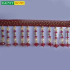 Crystal Curtain Beads Tassel And Fringe Shiny Crystal Tassel Fringe Curtain Fringe Curtain Hanging Beads Fringe