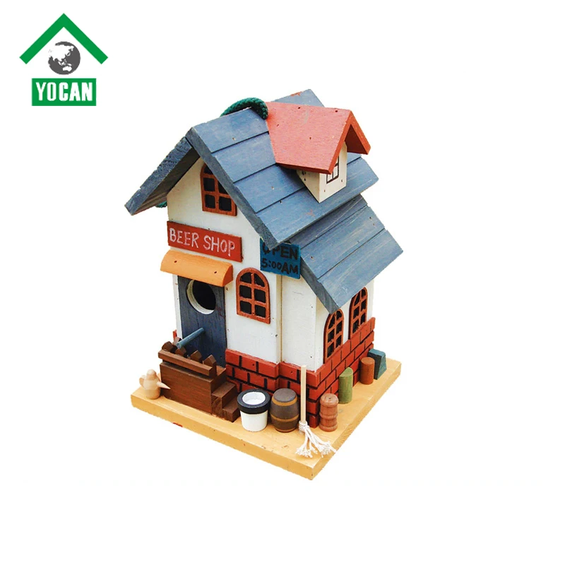 wholesale cheap gifts wooden craft bird house