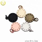 Engraved Jewelry Name Pendant Custom Metal Circle Tags Around Logo Engraved Metal Pendant For Jewelry