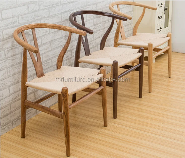 beech wood and paper cord dining chair
